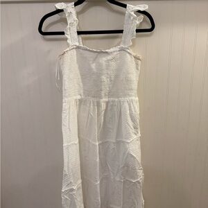 J. Crew Swiss Dot Smocked Dress